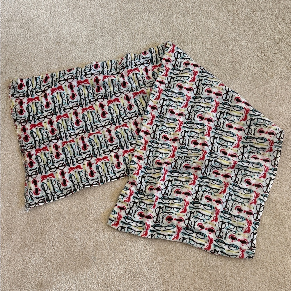 YARNZ cashmere scarf glasses pattern $250
